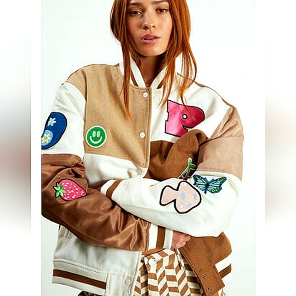 Rare Pacsun Patchwork Varsity Jacket - Picture 15 of 15
